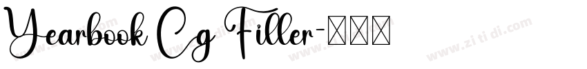 Yearbook Cg Filler字体转换